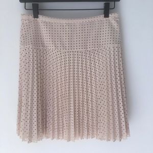 ❤️ J. CREW laser cut pleat skirt women's 0 beige